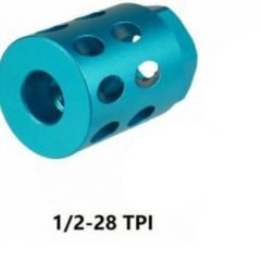 DB TAC Muzzle Brake Compensator For Ruger 1022 10/22 1/2''×28 TPI Thread Aluminum Light Blue Color