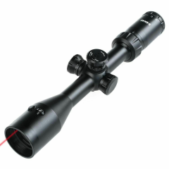 DB TAC 3-9X42 mm RIFLE SCOPE MIL DOT RETICLE With INTERNAL RED LASER ,Come With Free Picatinny/Weaver Scope Rings