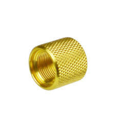 DB TAC 1/2x28 TPI Thread Barrel Thread Protector, Aluminum Gold Color