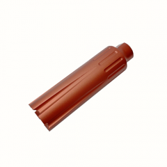 DB TAC Red Color Low Concussion Muzzle Brake Compensator 4.5 Inch Extra Long 1/2x28 TPI Thread For .22LR/.223/5.56