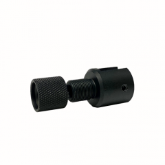 DB TAC 1/2x28 TPI Thread Muzzle Adapter With Thread Protector For Ruger .22 Single Action Revolver Black Color