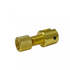 DB TAC 1/2x28 TPI Thread Muzzle Adapter With Thread Protector For Ruger .22 Single Action Revolver Gold Color
