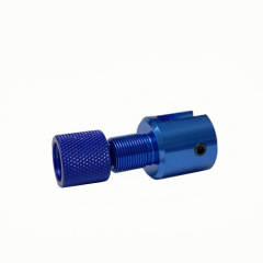 DB TAC 1/2x28 TPI Thread Muzzle Adapter With Thread Protector For Ruger .22 Single Action Revolver Blue Color