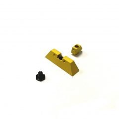 DB TAC Aluminum Gold Front and Rear Sight 6.5 mm for GLOCK 17, 19, 22, 23, 24, 26, 27, 31, 34, 35