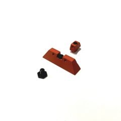 DB TAC Aluminum Red Front and Rear Sight 6.5 mm for GLOCK 17, 19, 22, 23, 24, 26, 27, 31, 34, 35