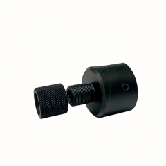 DB TAC 1/2x28 TPI Thread Muzzle Brake Adapter With Thread Protector For Ruger .22 Mark I Bull Barrel