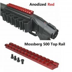 DB TAC Aluminum Red Color Scope Sight Top Picatinny/Weaver Rail Mount For Mossberg 500 590