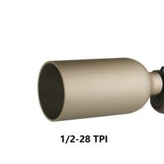 DB TAC 1/2''x28 TPI Thread Golf Ball Launcher For AR Rifle Aluminum 6082 T6 Anodized Tan Color