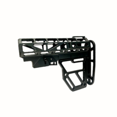 DB TAC Black Color Anodized Skeleton Fin 6 Position Buttstock Clamp For Mil-Spec 6 Position Tube