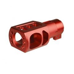 DB TAC Aluminum Red Color Muzzle Brake For Remington Tactical 870 12 GA Slip Over Clamp Muzzle Brake 2/3 Up Recoil Reduced
