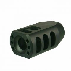 DB TAC .50 Beowulf Tanker Muzzle Brake – 49/64×20 TPI Thread Aluminum 6082 T6 Black w/ Jam Nut