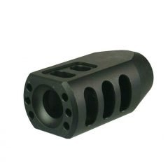 DB TAC .50 Beowulf Tanker Muzzle Brake – 3/4x24 TPI Thread Aluminum 6082 T6 Black w/ Jam Nut
