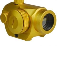 DB TAC Reflex Sight Red Green Dot 4 MOA 1x Picatinny Mount Gold Aluminum Tactical Optic