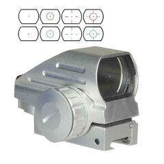 DB TAC Silver Color Heavy Duty CQB Red Dot Sight Red and Green llumination With 4 Reticle For Picatinny/Weaver