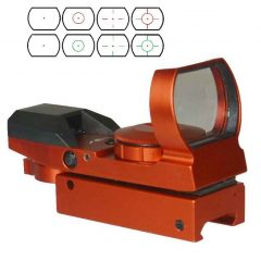 DB TAC Red Color Holographic Reflex Both Red and Green & 4 Reticals for Picatinny/Weaver