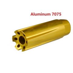 DB TAC 1/2''x28 TPI Thread Low Concussion Muzzle Brake For 9mm Gold Color