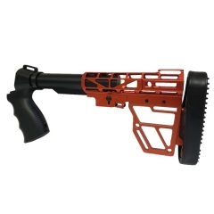 DB TAC Mil-Spec 6 Position Tube Red Color Stock Combo For Mossberg 500 Maverlck 88 12 Gauge and 20 Gauge