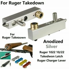 DB TAC Takedown Latch Assembly For RUGER 10/22 Silver Color With Screws