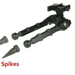 DB TAC Mini Bipod For Ruger PC Carbine Anodized Black, 5 Positions, Quick Detachable