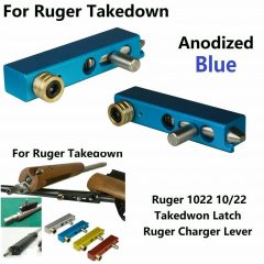 DB TAC Takedown Latch Assembly For RUGER 10/22 Blue Color With Screws