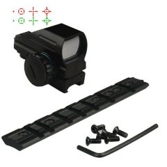 DB TAC Black Color For Ruger 1022 Top Weaver Mount With Holographic Reflex Dot Sight 4 Adjustable Dot Combo