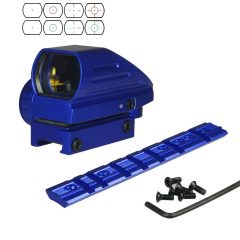 DB TAC Blue Color For Ruger 1022 Top Weaver Mount With Holographic Reflex Dot Sight 4 Adjustable Dot Combo