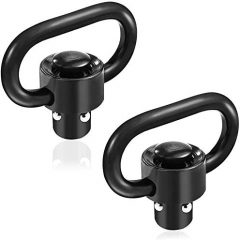 DB TAC Heavy Duty Push Button QD Sling Swivel, 1.43" Loop Pack of 2
