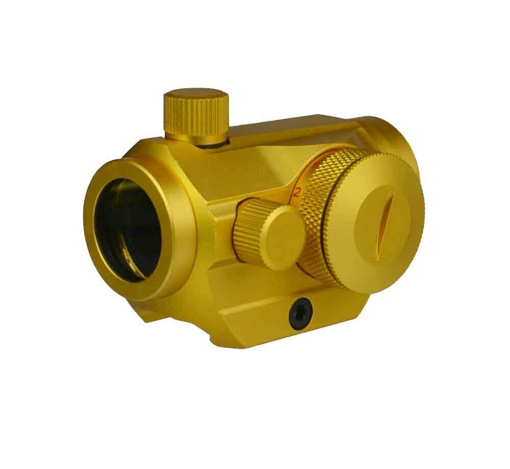 DB TAC Ruger 10/22 Scope Mount Red Green Dot Sight 4 MOA 1x Picatinny Dovetail Gold - Image 3