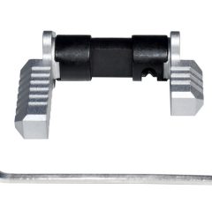 DB TAC .223/5.56/.308 Aluminum and Steel Ambidextrous Safety Selector Switch, Silver Color