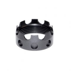 DB TAC INC Black Color Aluminum Castle Nut For AR .223/5.56/.308 Buffer Tube Receiver End Plates
