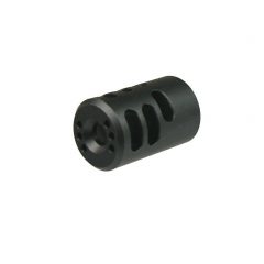 DB TAC Aluminum Muzzle Brake Compensator 1/2x28 TPI Thread For Ruger .22 Mark IV 22/45 Lite Black Color