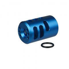 DB TAC Aluminum 1/2x28 TPI Thread For Ruger .22 Mark IV 22/45 Lite Muzzle Brake Compensator Blue Color