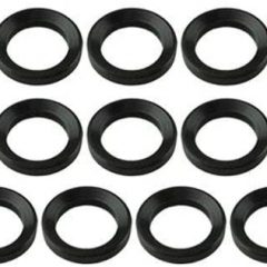 DB TAC 1/2" Steel Crush Washer, 10-Pack,Black Color