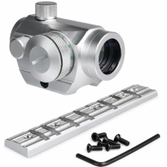 DB TAC Ruger 10/22 Scope Mount & Red Green Dot Sight 4 MOA 1x Picatinny Dovetail Silver
