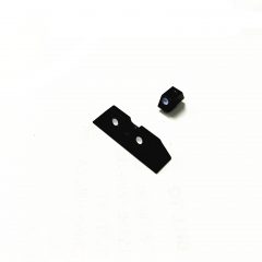 DB TAC Narrow Style Black Color Aluminum Front and Rear Sight for GLOCK G43, G43X, G42 Slim Slide