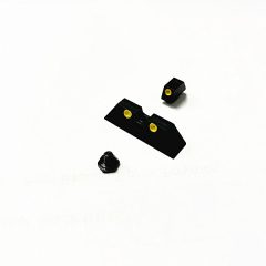 DB TAC Narrow Style Black Color Aluminum Front and Rear Sight for GLOCK G43, G43X, G42 Slim Slide