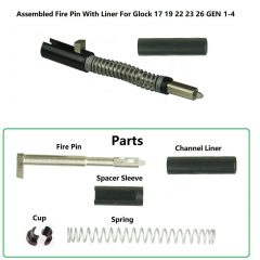 DB TAC Assembly Pin With Channel Liner for GLOCK 17, 17L, 19, 23, 26, 34, Gen 1-4, and P80