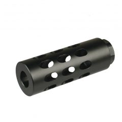 DB TAC Aluminum Black Color 14x1 Left Hand Thread Competition Muzzle Brake For 7.62x39mm