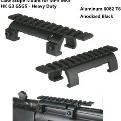 DB TAC New Design MP5 H&K GSG-5 Claw Scope Mount, Aluminum T6 Anodized Black Color
