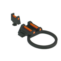 DB TAC High Profile 10 mm Aluminum Anodized Black Front And Rear Sight With Red Fiber Optic for GLOCK 17, 19, 22, 23, 24, 26, 27, 31, 34, 35, 42, 43, 43X