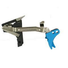 DB TAC Anodized Blue Aluminum Adjustable Trigger for GLOCK 17 Gen 1-3 Polymer 80
