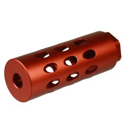 DB TAC Aluminum Red Color 14x1 Left Hand Thread Competition Muzzle Brake For 7.62x39mm