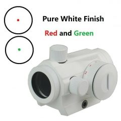 DB TAC Reflex Sight Red Green Dot 4 MOA 1x Picatinny Mount White Aluminum Tactical Optic