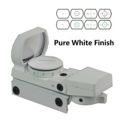 DB TAC White Color Holographic Reflex Both Red and Green & 4 Reticals for Picatinny/Weaver