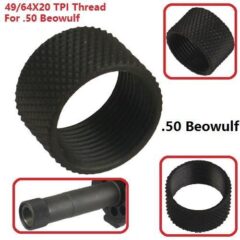 DB TAC 49/64''x20 TPI Thread Protector For .50 Beowulf Muzzle Thread knurled Surface