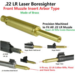 DB TAC .22LR Cartridge Red Laser Bore Sighter , Precision Brass for Ruger 10/22