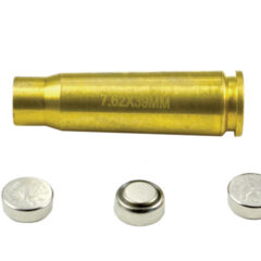 DB TAC 7.62x39mm Cartridge Red Laser Bore Sighter, Solid Brass Body, Precision Module, Batteries Included