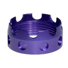 DB TAC Purple Color Aluminum Castle Nut For AR .223/5.56/.308 Buffer Tube Receiver End Plates