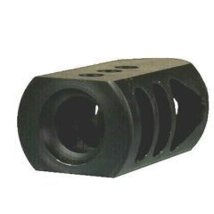 DB TAC 18x1 TPI Thread Steel Compact Competition Tanker Muzzle Brake For .50 or Smaller Caliber With Jam Nut