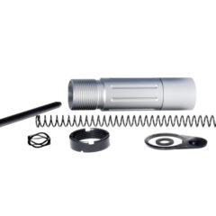 DB TAC 3.5 inch Short Buffer Tube System For .223/5.56/300BLK AR Pistol,Silver Color